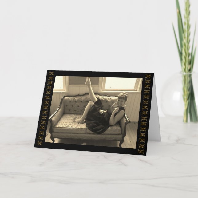 Cartão Sometimes I Pretend I'm Time Traveling (Frente)