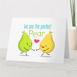 Cartão Somos A Perfeita Pear DIA DE OS NAMORADOS Amor