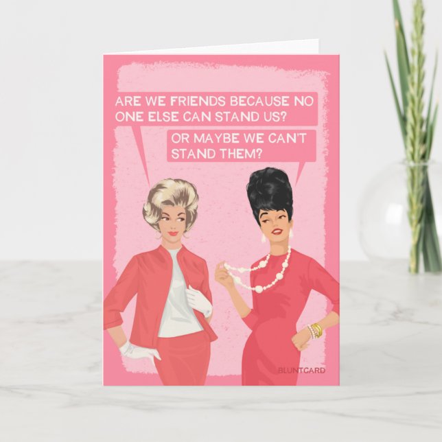 Cartão Somos amigos. (Frente)