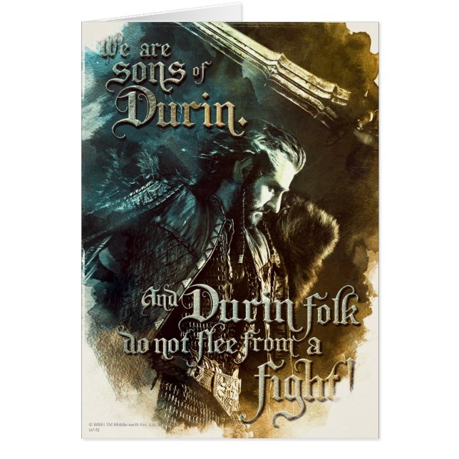 Cartão Somos Filhos De Durin (Frente)
