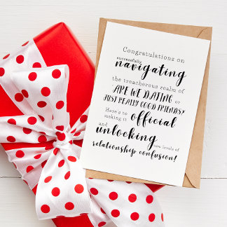 Cartão Somos namorandos ou amigos mesmo bons? Amor