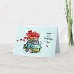 Cartão Son 35th Birthday Car Load of Hearts<br><div class="desc">Now that your son’s 35th birthday celebration is fast approaching you should better get your hands on a copy of this card that you can give him before or even at the actual celebration of his special day.</div>