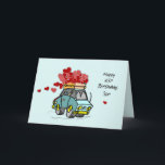 Cartão Son 35th Birthday Car Load of Hearts<br><div class="desc">Now that your son’s 35th birthday celebration is fast approaching you should better get your hands on a copy of this card that you can give him before or even at the actual celebration of his special day.</div>