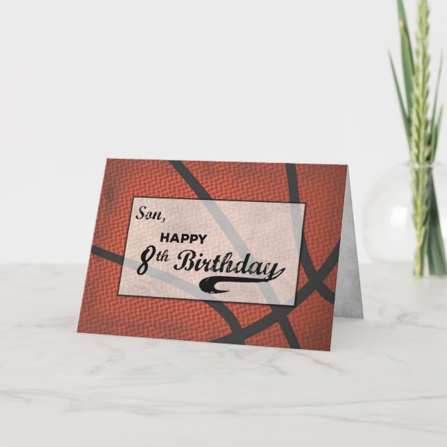 Cartão Son 8º Aniversário de Basquete Grande Esporte Desa (Frente)