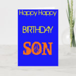 CARTÃO SON BIRTHDAY CARD<br><div class="desc">customizie text inside</div>