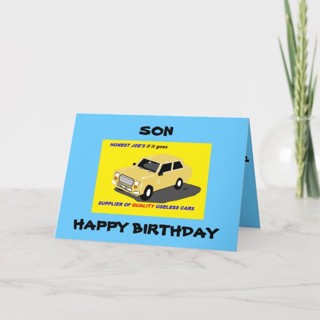 CARTÃO SON BIRTHDAY FUNNY (Frente)