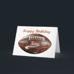 Cartão Son Birthday Grunge Grande Futebol para Fã Esporti<br><div class="desc">A carta apresenta um design ousado, ao estilo grunge, perfeito para um filho apaixonado pelo esporte. O cobrir mostra um gráfico de futebol marcante com detalhes angustiados, captando o entusiasmo e a robustez do jogo. O olhar dinâmico da carta certamente ressoará com qualquer jovem fã de esportes, fazer-a uma escolha...</div>