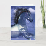 Cartão Son Equine Birthday Card North American Indian Sty<br><div class="desc">Son Equine Birthday Card North American Indian Style</div>