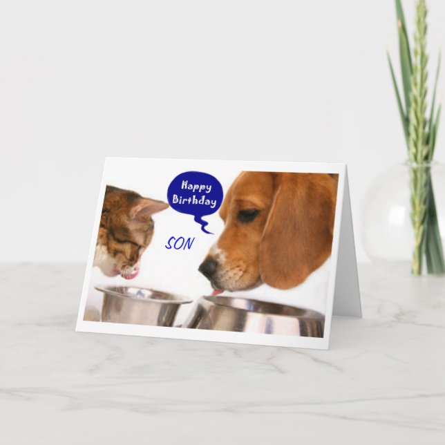 CARTÃO SON-U É MUITO DIVERTIDO = DIVERTIDO QUEIXA DE ANIV (Frente)