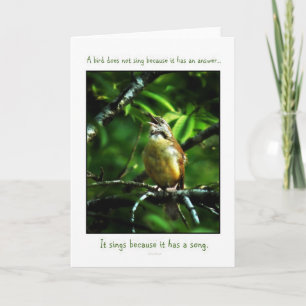 Cartão Songbird Greeting Card
