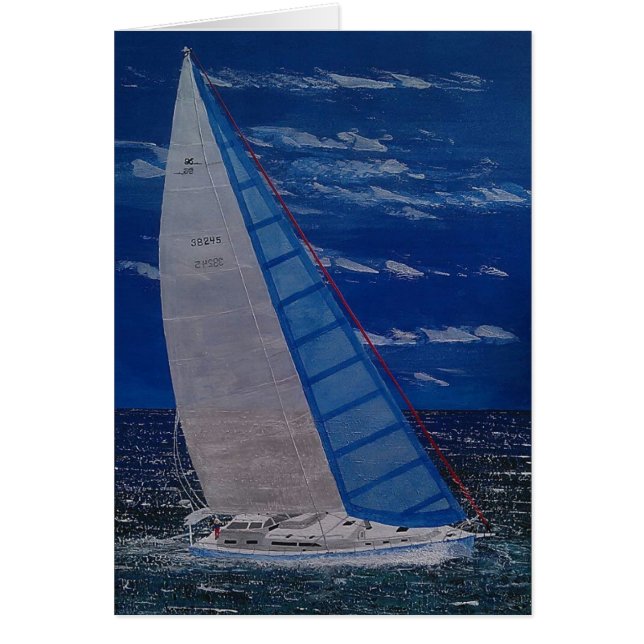 Cartão Sonhando com 96 pés (Frente)