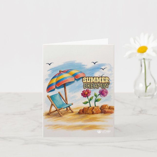 Cartão Sonhando de Verão (Planta pequena)