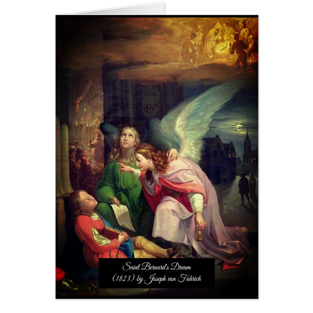 Cartão Sonho de santo Bernard (Frente)