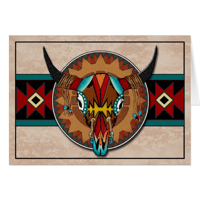 Cartão Sonho do búfalo (Frente Horizontal)