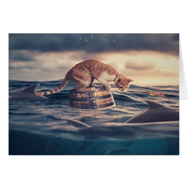 Cartão Sonho do Cat Nap ou Pesadelo (Frente Horizontal)