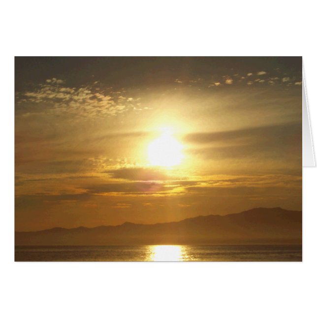 Cartão Sonho do Pôr do Sol_ (Frente Horizontal)