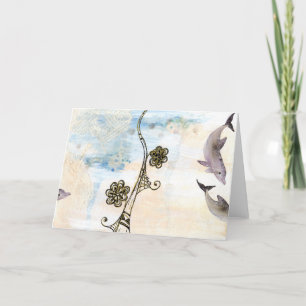 Cartão Sonho dos golfinhos