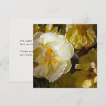 Sonho dourado amarelo floral Obrigado Amigo