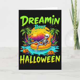 Cartão Sonho engraçado sobre o Halloween Vibrações de Sum