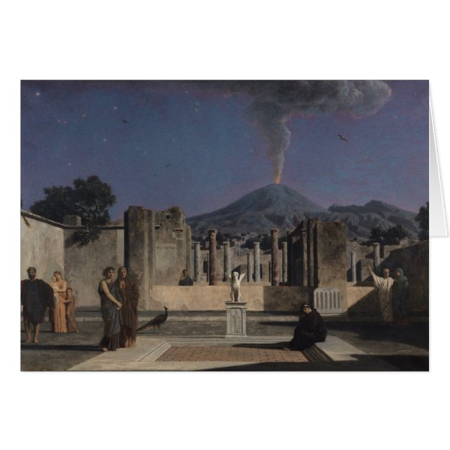 Cartão Sonho nas ruínas de Pompeii, 1866 (Frente Horizontal)