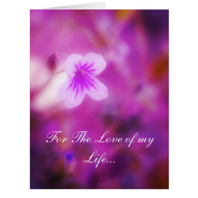 Cartão Sonho pelo amor da minha vida (Frente)