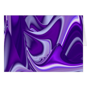 Cartão Sonho Roxo, Abstrato Fantasy Arte Arco-Íris