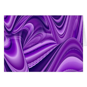 Cartão Sonho Roxo, Abstrato Fantasy Arte Arco-Íris