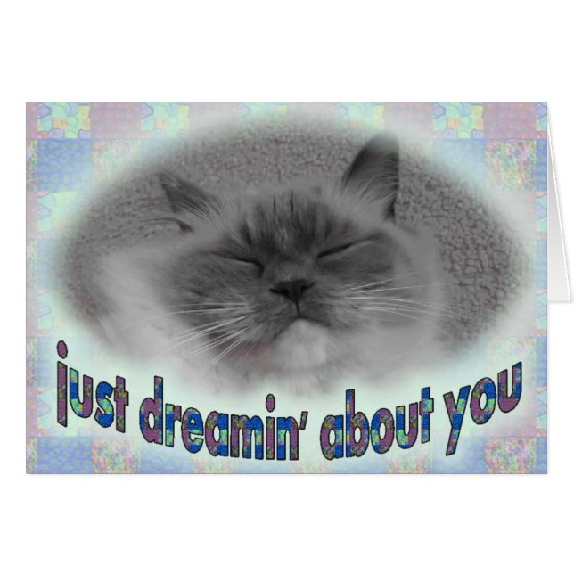 Cartão Sonho sobre você! (Frente Horizontal)