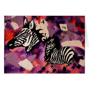 Cartão Sonhos da zebra