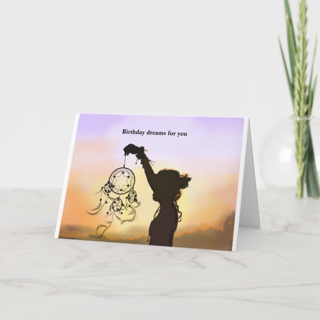 Cartão Sonhos de aniversário (Frente)