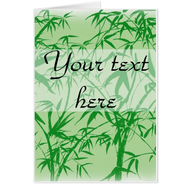 Cartão Sonhos de bambu (Frente)