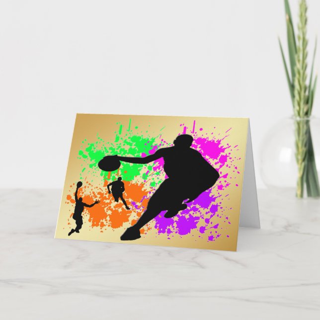 Cartão Sonhos de Basquete (Frente)