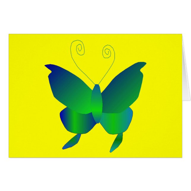 Cartão Sonhos de Borboleta (Frente Horizontal)