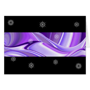Cartão Sonhos de neve roxa, Abstrato Fantasy Arte Arco-Í