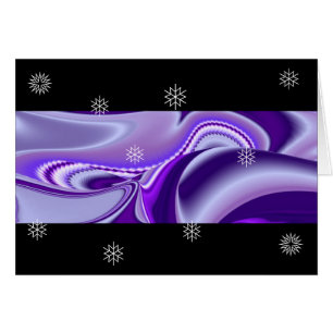 Cartão Sonhos de neve roxa, Abstrato Fantasy Arte Arco-Í