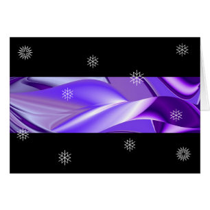 Cartão Sonhos de neve roxa, Abstrato Fantasy Arte Arco-Í