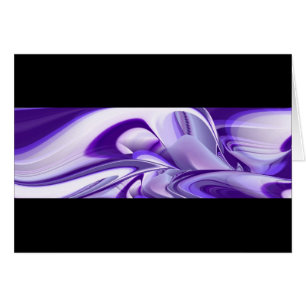 Cartão Sonhos de neve roxa, Abstrato Fantasy Arte Arco-Í