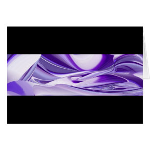Cartão Sonhos de neve roxa, Abstrato Fantasy Arte Arco-Ír