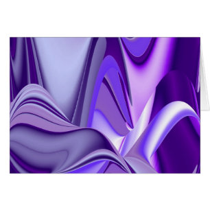 Cartão Sonhos de neve roxa, fantasia Abstrato