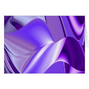Cartão Sonhos de neve roxa, fantasia Abstrato