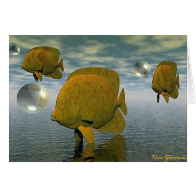 Cartão Sonhos de Peixe (Frente Horizontal)