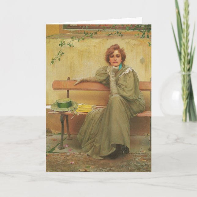 Cartão Sonhos de Vittorio Matteo Corcos 1896 (Frente)