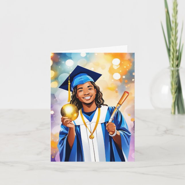 Cartão Sonhos em Movimento - Celebrando Sua Graduação (Frente)