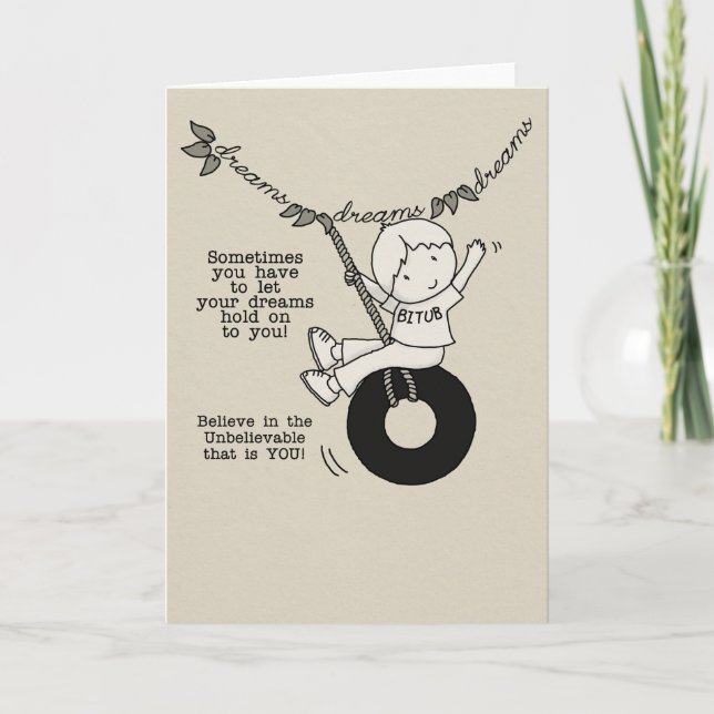 Cartão Sonhos te seguram (Frente)