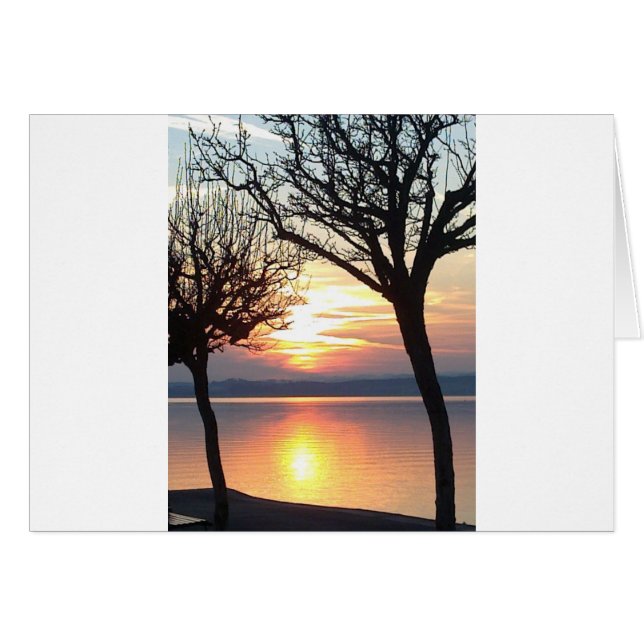 Cartão Sonnenuntergang am (Frente Horizontal)