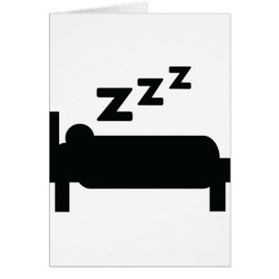 Cartão sono do zzz do sleepyhead