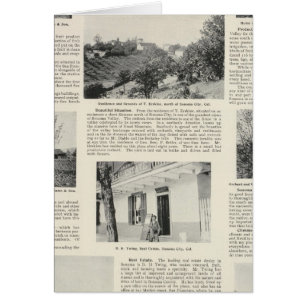 Cartão Sonoma Fazenda, Califórnia