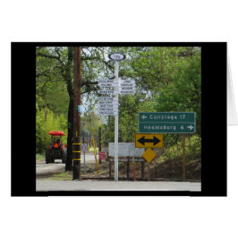 Cartão Sonoma região vinícola abril de 2018