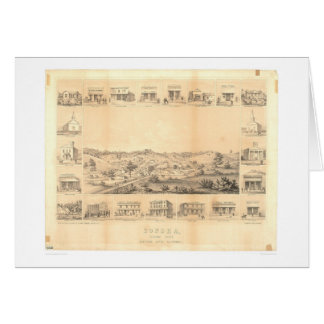 Cartão Sonora, mapa panorâmico 1854 do CA (1647A) - não
