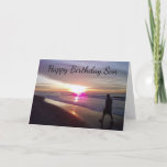 CARTÃO ***SON'S BIRTHDAY*** BEACH AND LOVE FOR HIM CARD<br><div class="desc">This card is so pretty and filled with such happiness for that Birthday Person In Your Life!  THANKS for stopping by 1 of my 8 stores!!! This is Myrtle Beach by the way!</div>